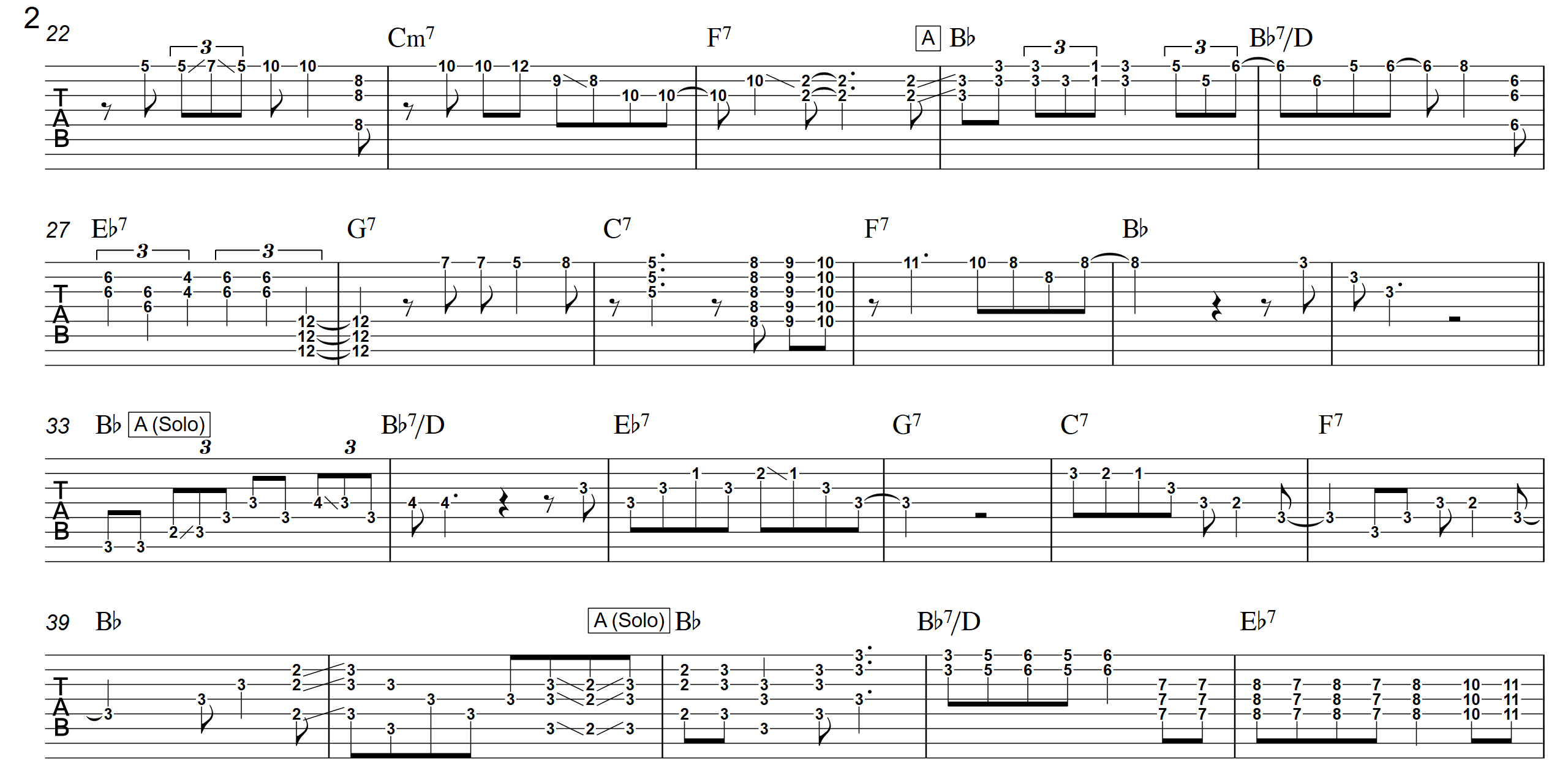 Blues For Dixie  TAB - Page 2 - Landscape
