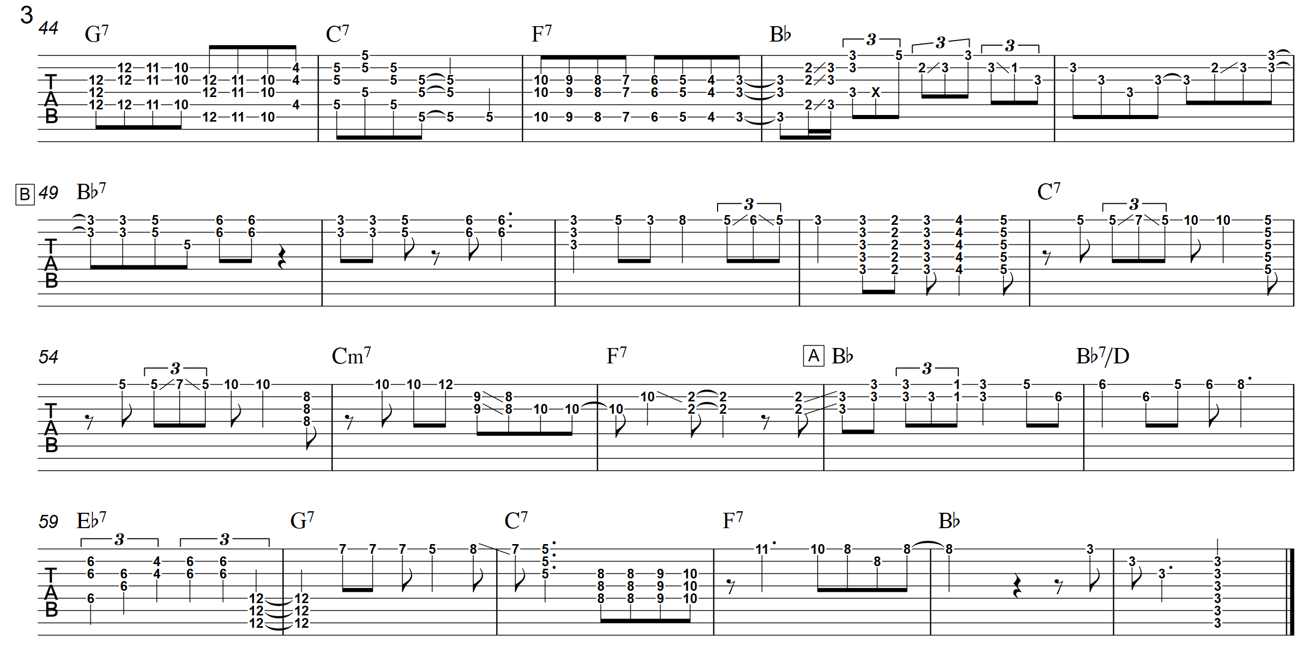 Blues For Dixie  TAB - Page 3 - Landscape