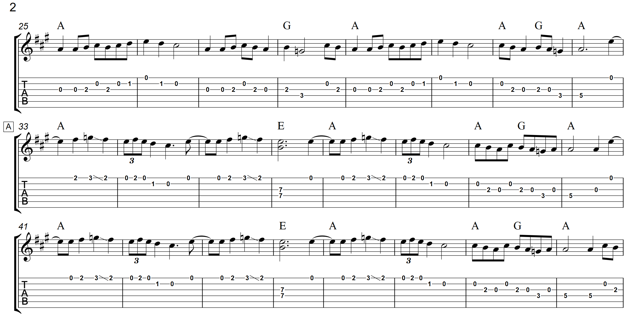 Old Joe Clark (With A Capo)  TAB - Page 2 - Landscape