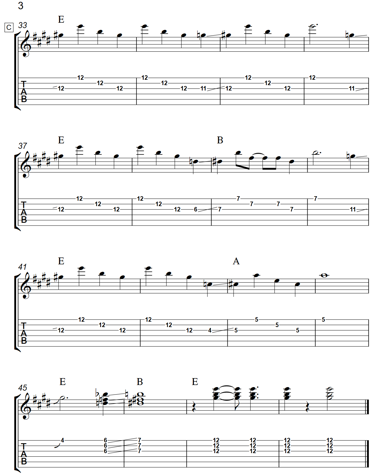 Steel Guitar Rag (Key Of E)  TAB - Page 3 - Portrait